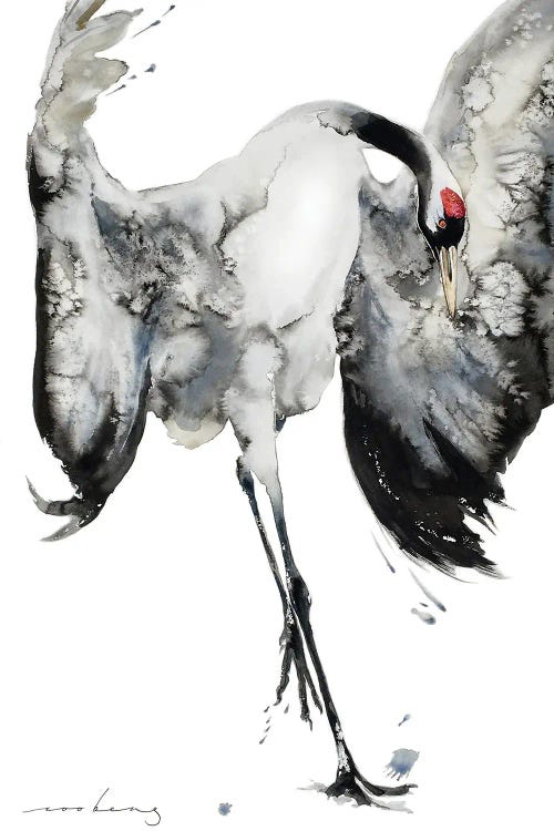 Prancing Crane