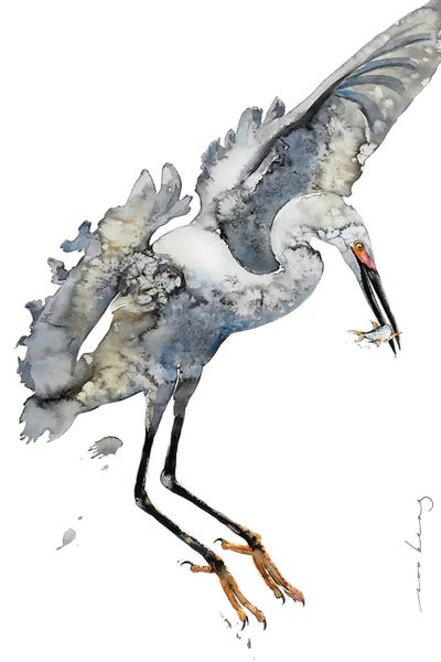 Heron Harmony by Soo Beng Lim canvas print