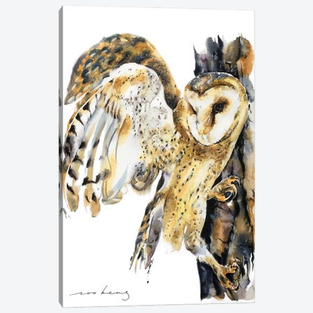 Owl Instinct Canvas Print #LIM395} by Soo Beng Lim Canvas Art Print