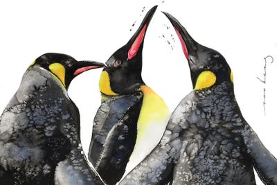 Penguin Communique by Soo Beng Lim multi panel art