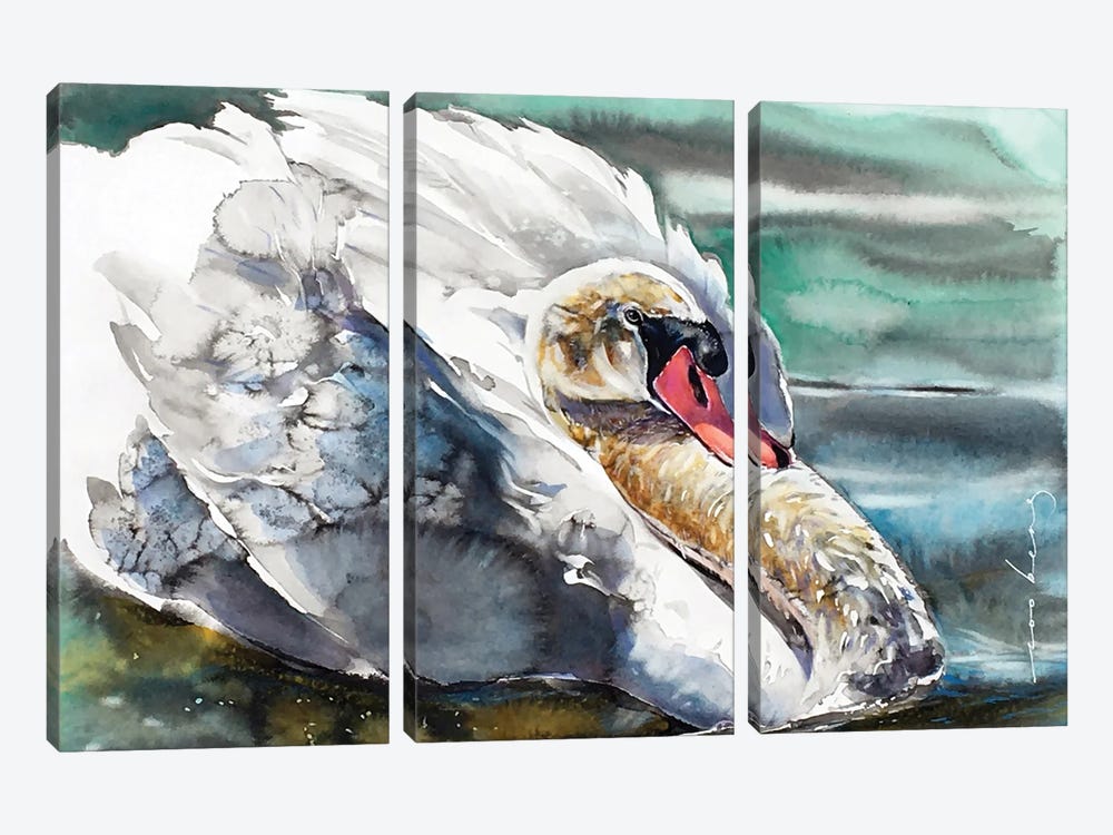 Swan Angel by Soo Beng Lim 3-piece Art Print
