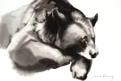 Cosy Bear by Soo Beng Lim canvas print