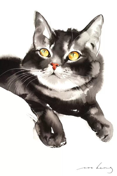 Cozy Kitten by Soo Beng Lim canvas print