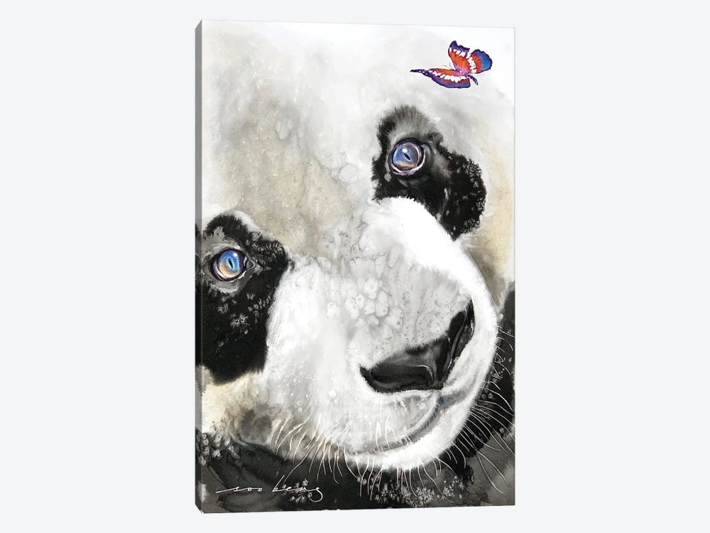 Captivated Panda by Soo Beng Lim 1-piece Canvas Wall Art