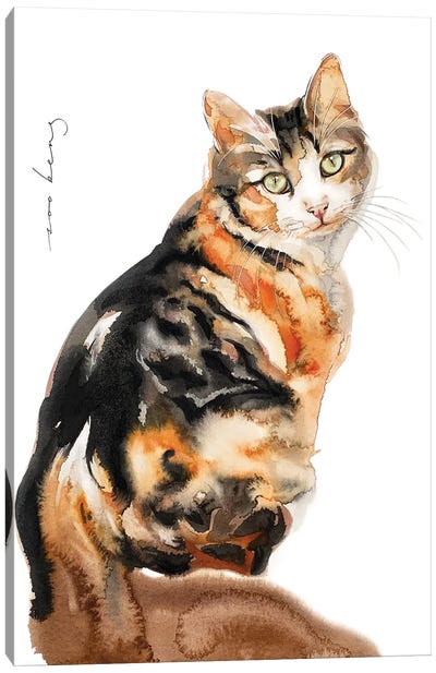 Cat Sense Canvas Art Print - Soo Beng Lim