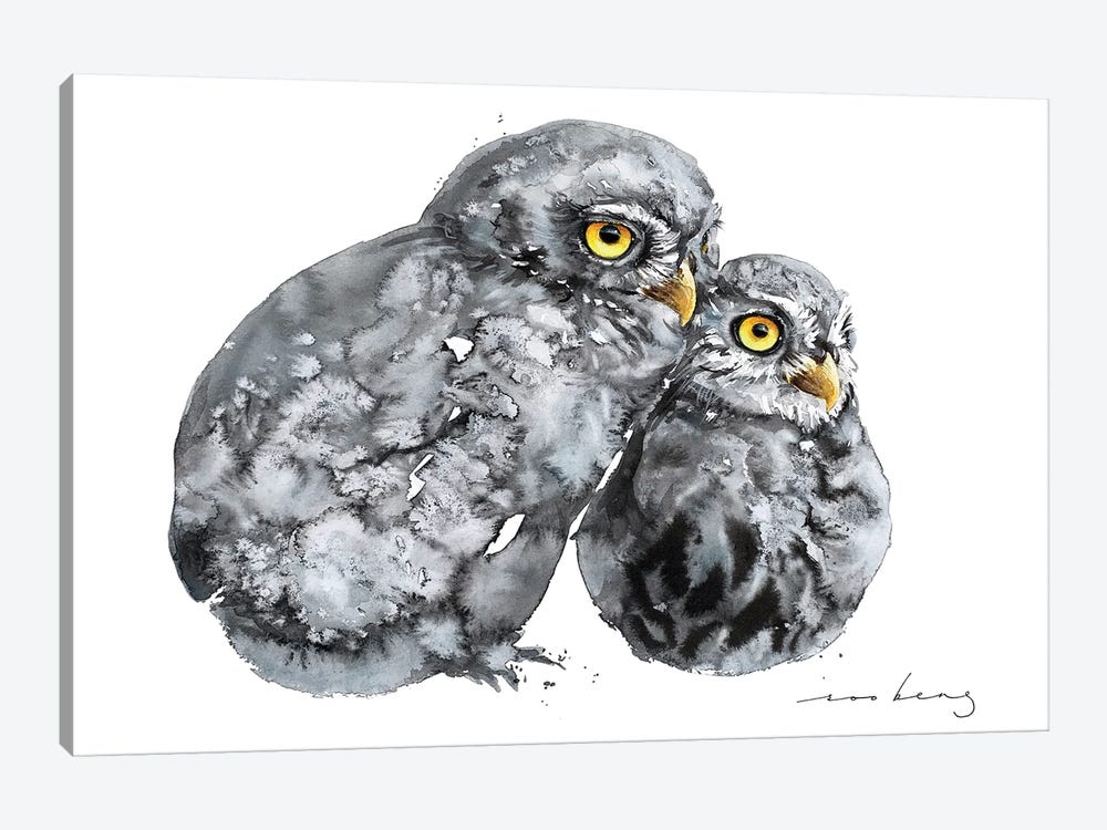 Chicky Owls by Soo Beng Lim 1-piece Canvas Wall Art