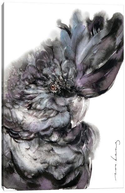 Cockatoo Crowning Glory Canvas Art Print - Cockatoo Art