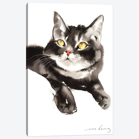 Cozy Kitten Canvas Print #LIM41} by Soo Beng Lim Canvas Print