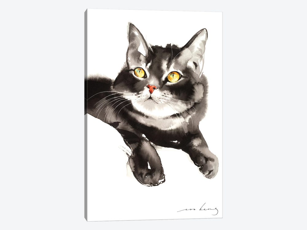 Cozy Kitten by Soo Beng Lim 1-piece Art Print