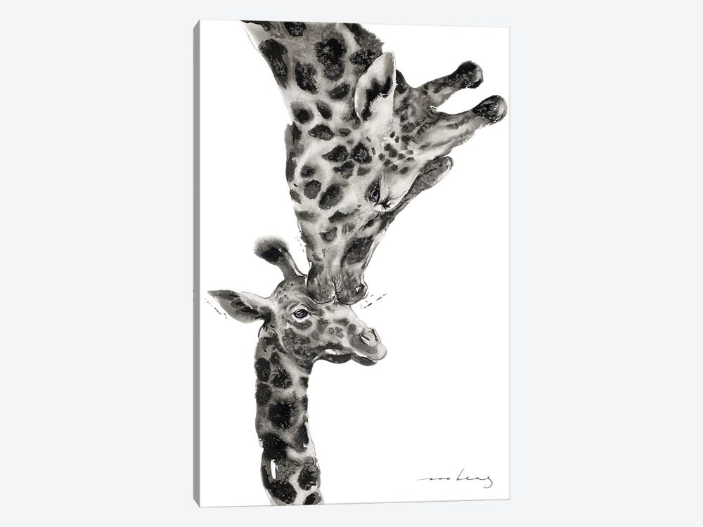Giraffe Luv by Soo Beng Lim 1-piece Canvas Art