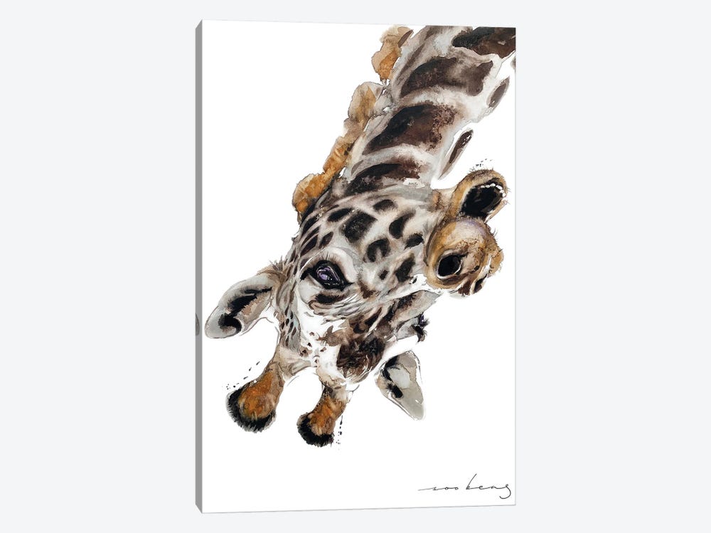 Hey Giraffe by Soo Beng Lim 1-piece Canvas Print