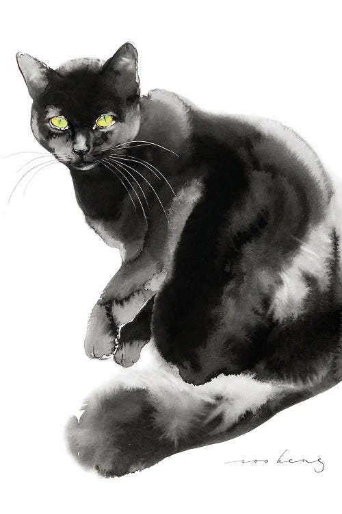 Kitty Thoughts by Soo Beng Lim wall art