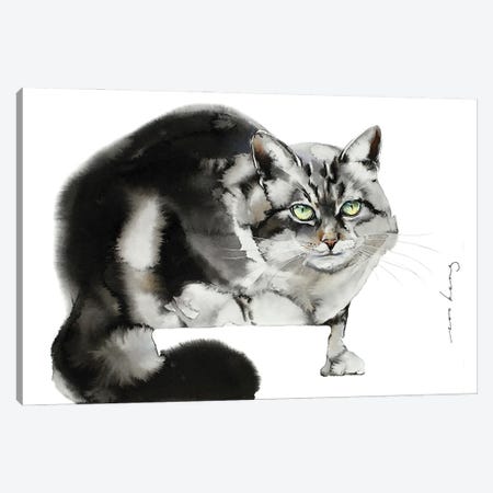 Kitty Treat Canvas Print #LIM425} by Soo Beng Lim Canvas Art Print