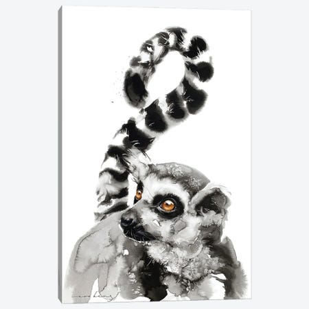 Lemur Gaze Canvas Print #LIM426} by Soo Beng Lim Art Print
