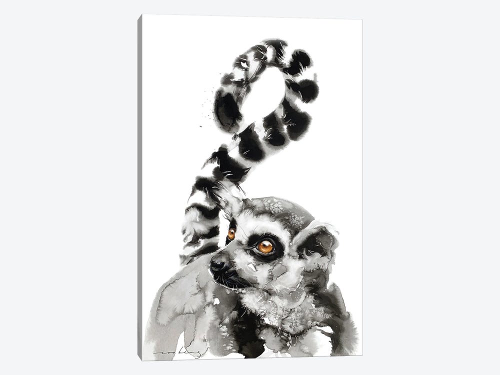 Lemur Gaze by Soo Beng Lim 1-piece Canvas Print