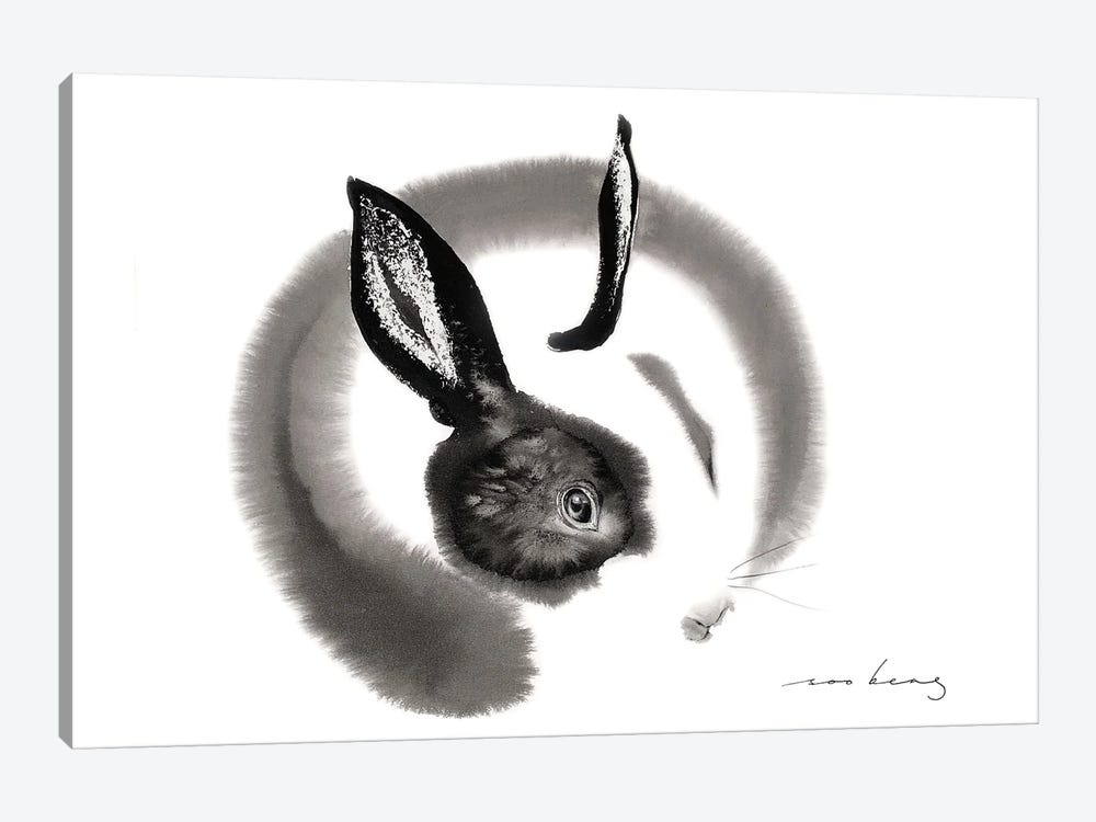 Lucky Rabbit by Soo Beng Lim 1-piece Canvas Print