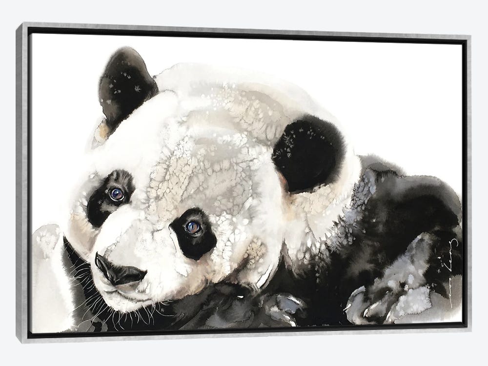 Panda Musings Canvas Wall Art by Soo Beng Lim