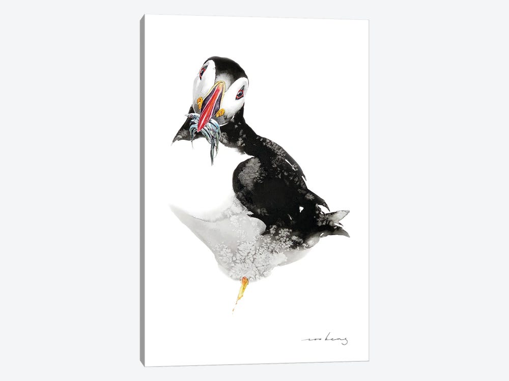 Puffin Pleasure by Soo Beng Lim 1-piece Canvas Art