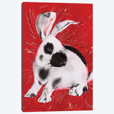 Rabbit Twinkle Canvas Print #LIM442} by Soo Beng Lim Canvas Art
