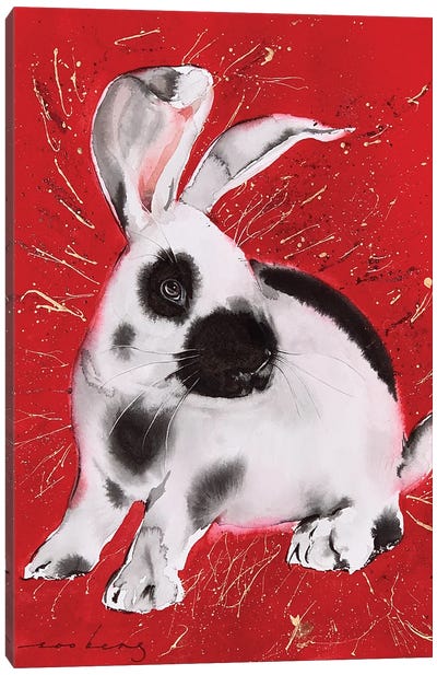 Rabbit Twinkle Canvas Art Print - Soo Beng Lim