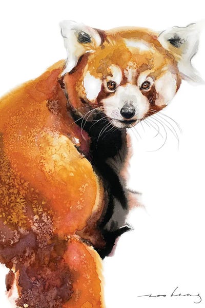 Red Panda Charm by Soo Beng Lim multi panel art
