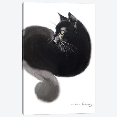 Relaxing Cat Canvas Print #LIM445} by Soo Beng Lim Canvas Art Print