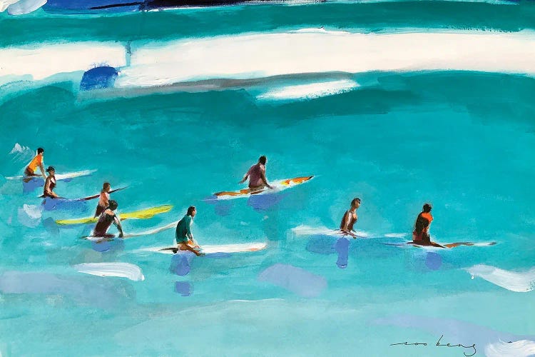 Surfers Wait by Soo Beng Lim wall art
