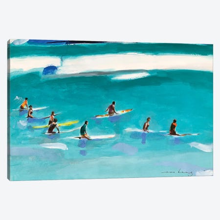 Surfers Wait Canvas Print #LIM451} by Soo Beng Lim Canvas Print