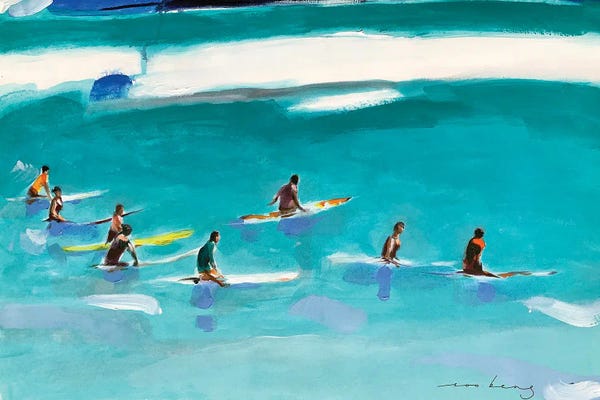 Waves: Surfers Wait by Soo Beng Lim