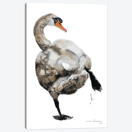 Swan Hip Hop Canvas Print #LIM452} by Soo Beng Lim Canvas Art Print
