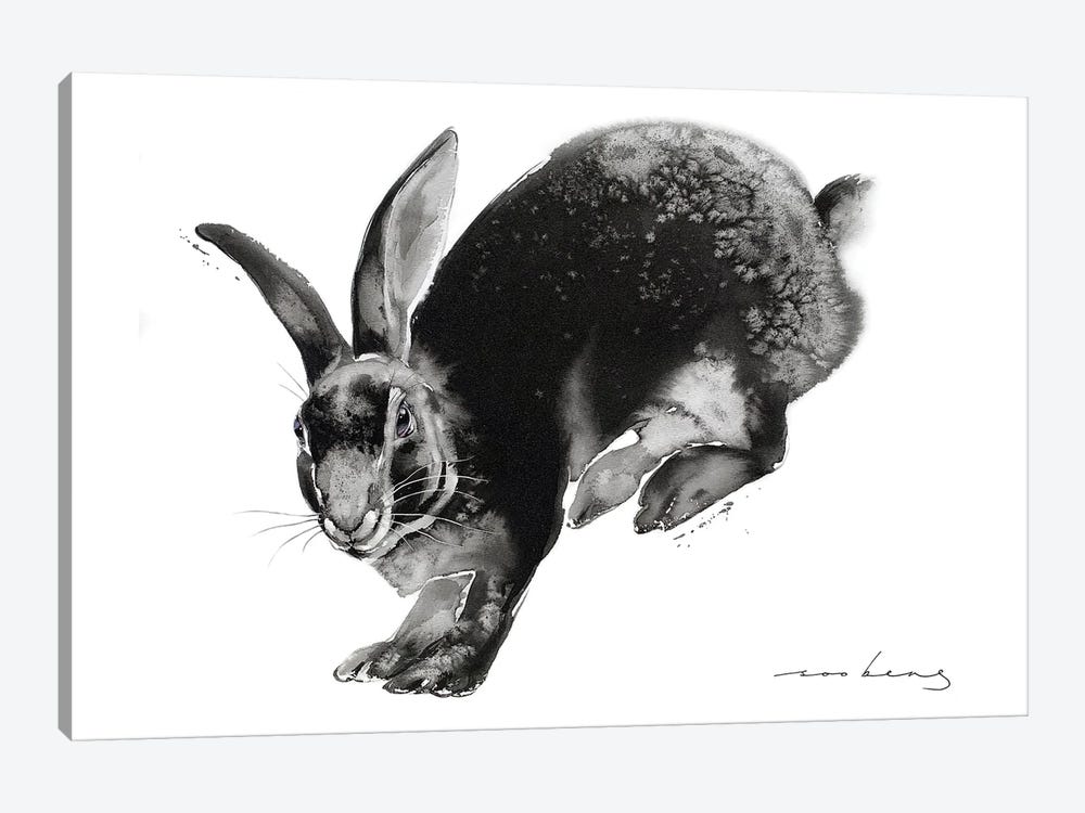 Rabbit Returns by Soo Beng Lim 1-piece Canvas Wall Art