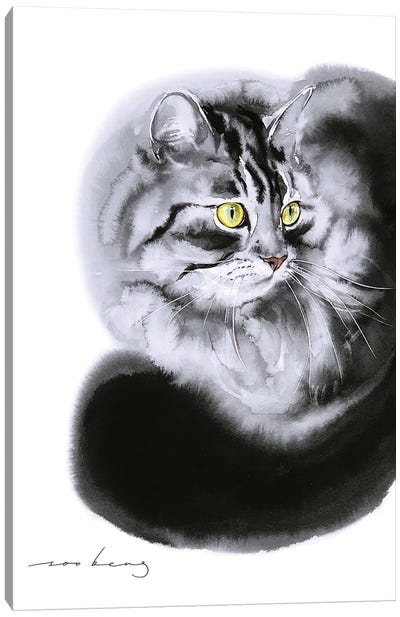 Feline Calm Canvas Art Print - Soo Beng Lim
