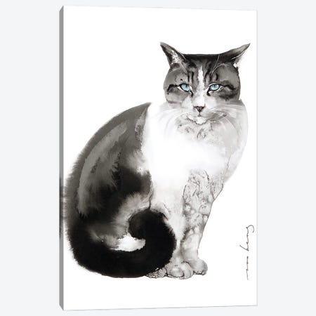 Feline Charm Canvas Print #LIM458} by Soo Beng Lim Art Print