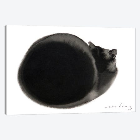 Siesta Cat Canvas Print #LIM465} by Soo Beng Lim Canvas Print