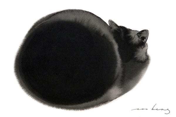 Soo Beng Lim: Siesta Cat by Soo Beng Lim