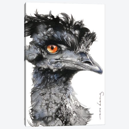 Curious Emu Canvas Print #LIM470} by Soo Beng Lim Canvas Art Print