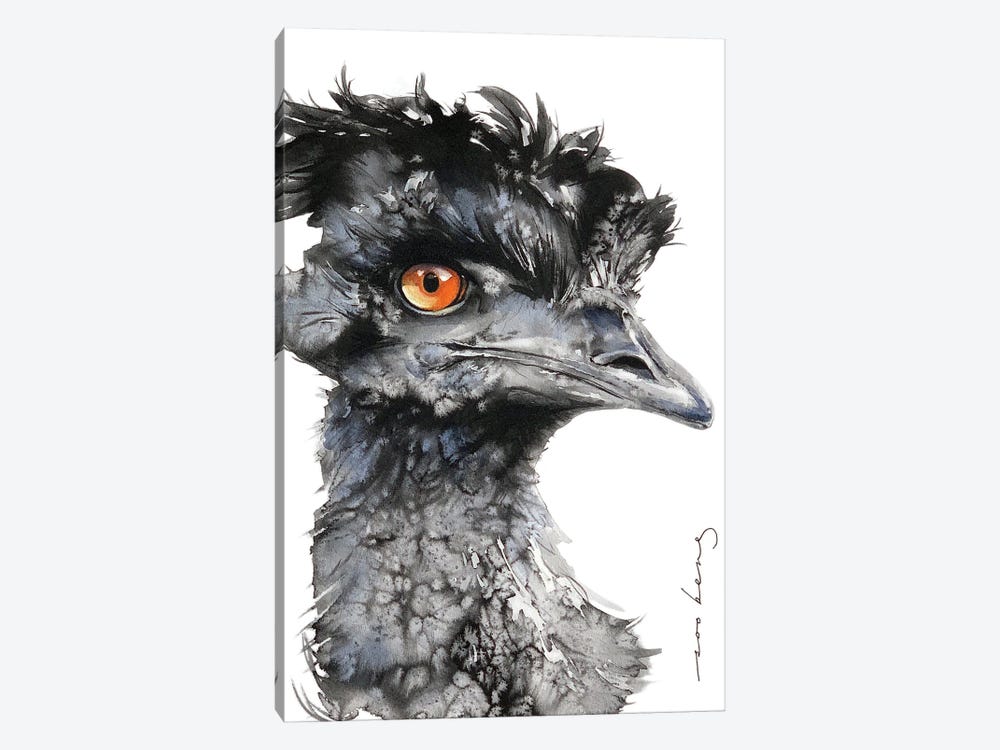 Curious Emu by Soo Beng Lim 1-piece Canvas Art