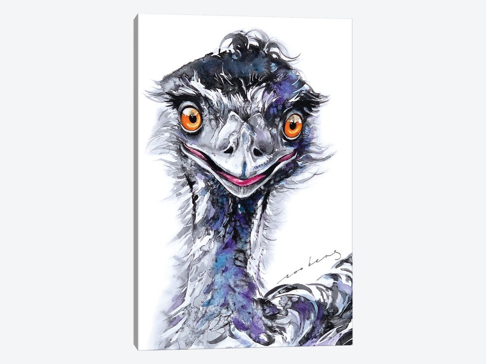 Emu Grin by Soo Beng Lim 1-piece Canvas Print