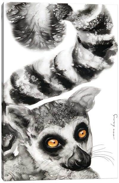 Lemur Persona Canvas Art Print - Lemur Art