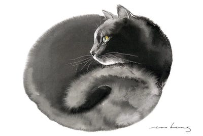 Snug Kitty by Soo Beng Lim framed canvas print