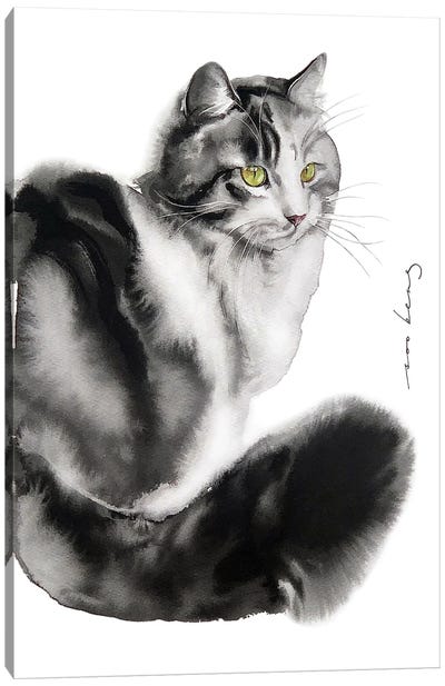 Sweet Kitty Canvas Art Print - Soo Beng Lim
