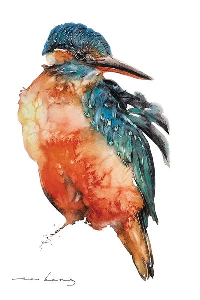 Pretty Bird by Soo Beng Lim framed canvas print