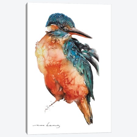 Pretty Bird Canvas Print #LIM485} by Soo Beng Lim Art Print
