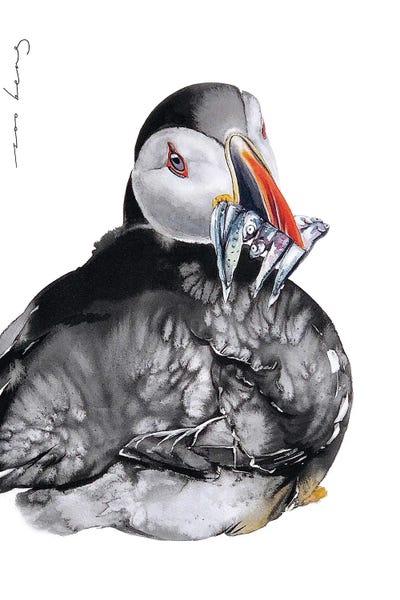 Puffins: Happy Sharing by Soo Beng Lim