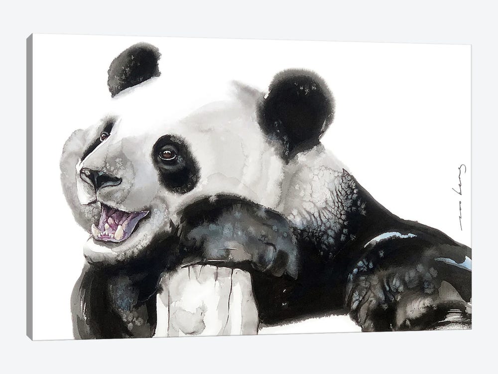 Happy Panda by Soo Beng Lim 1-piece Canvas Print
