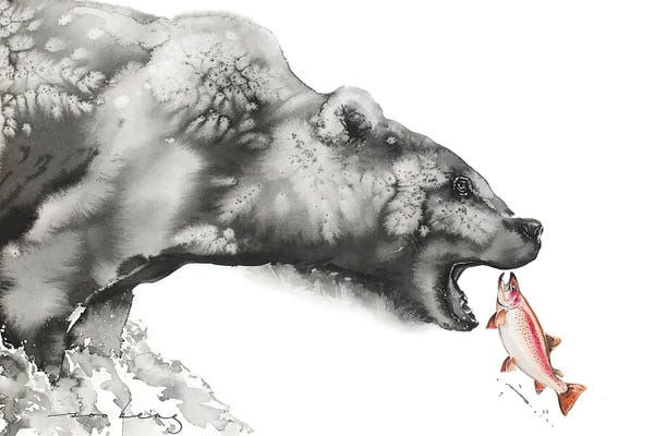 Grizzly Bears: Fin-Tastic Catch by Soo Beng Lim