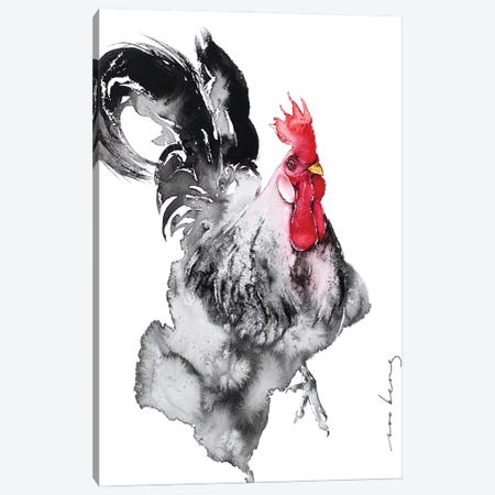 Rooster Elegance Canvas Print #LIM529} by Soo Beng Lim Canvas Art Print
