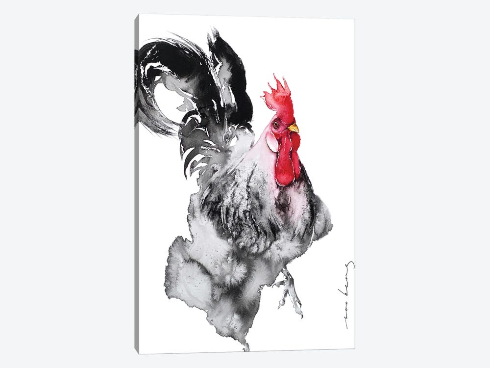 Rooster Elegance by Soo Beng Lim 1-piece Canvas Art Print