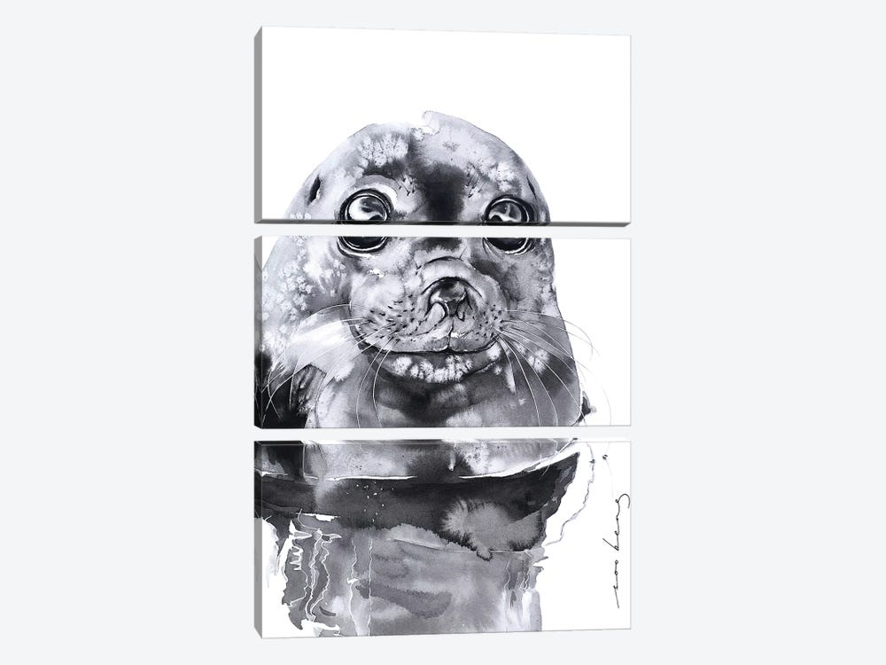 Seal Of Approval by Soo Beng Lim 3-piece Canvas Art Print