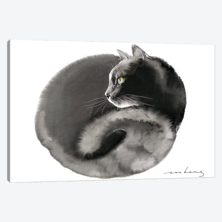 Snug Kitten Canvas Print #LIM532} by Soo Beng Lim Canvas Wall Art